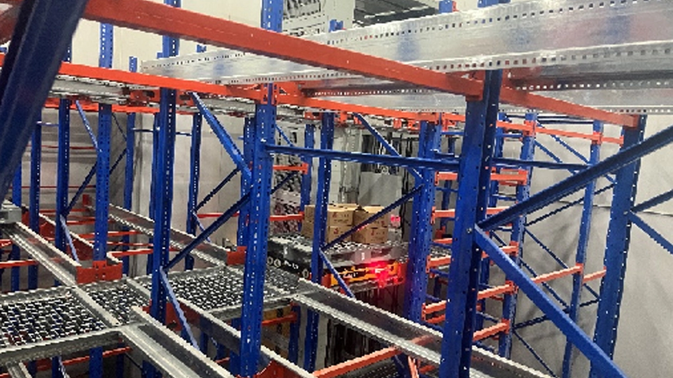 12,000 pallet positions, 12 four-way vehicles (cold storage), 15 elevators