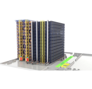 Multilayer Automated Warehouse Shuttle Storage System